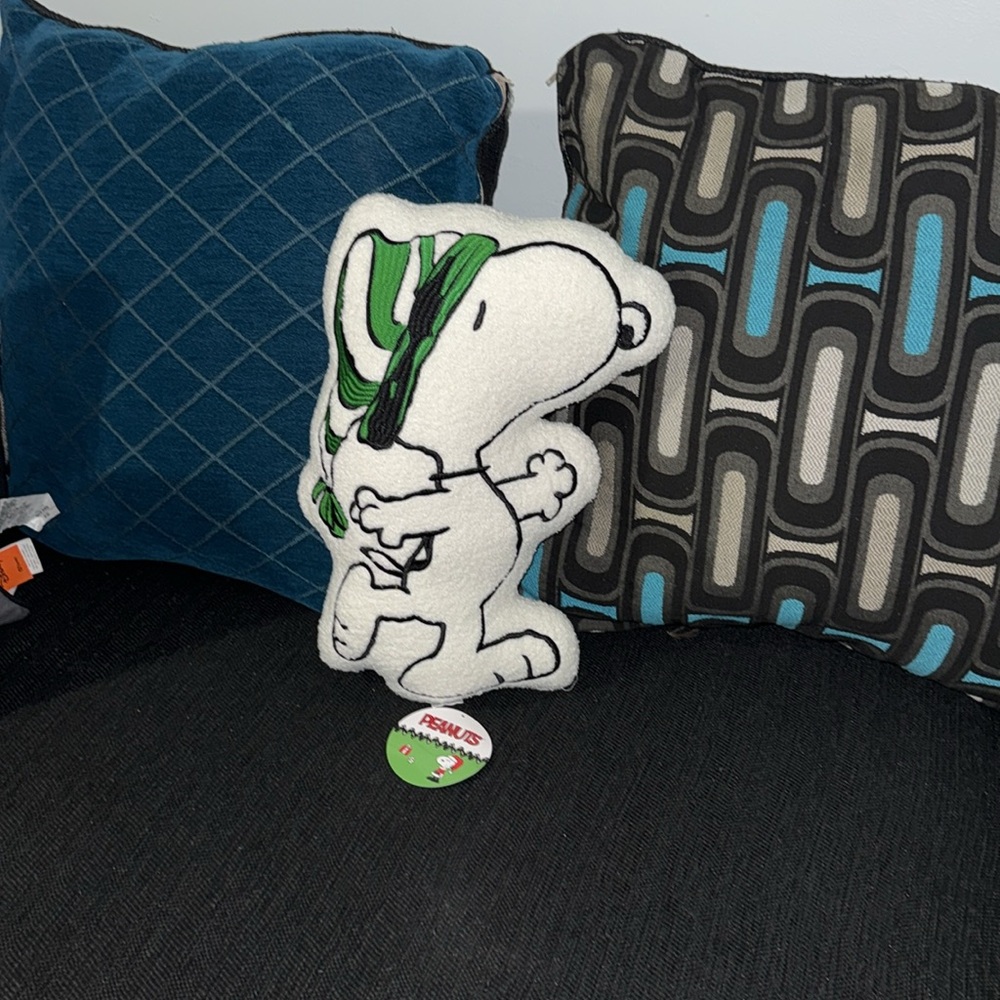 NWT Snoopy Christmas Plush Pillow
